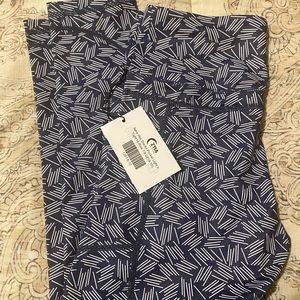 Zyia Navy Hay Stacks Pocket Light N Tight Hi-Rise